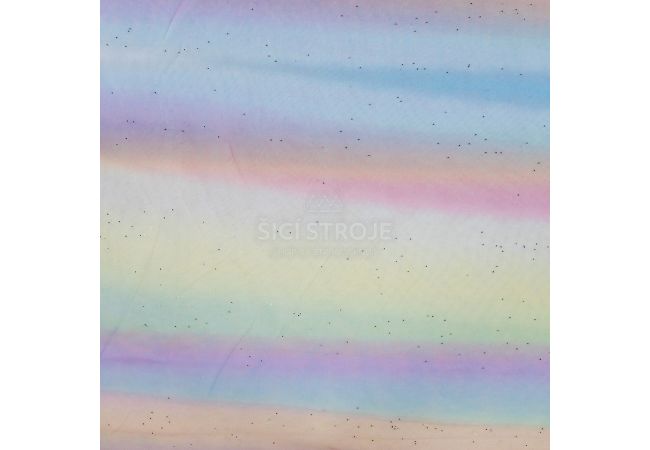 Soft Tulle Rainbow & Foil - Rainbow Stripe & Glitter