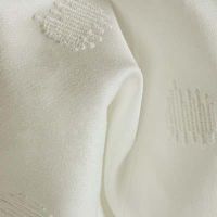 Cotton Poplin Embroidery - Dots, Ecru
