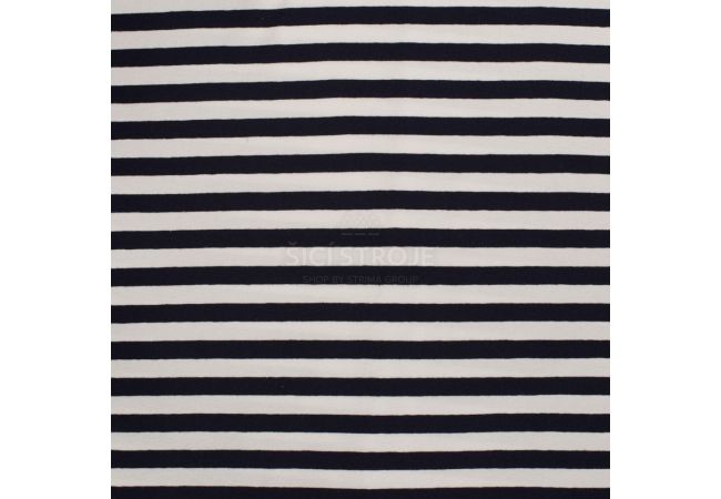 Yd Stripe - Navy/White 1 cm