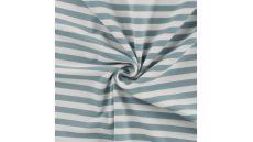 Yd Stripe - Dusty Mint/White 1 cm