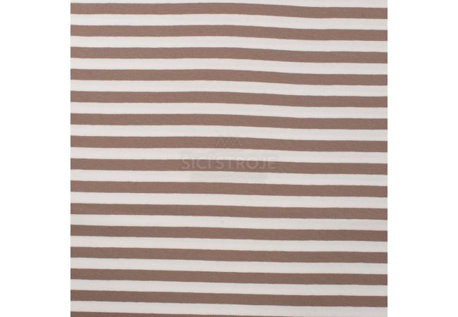 Yd Stripe - Taupe/White 1 cm