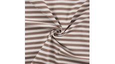Yd Stripe - Taupe/White 1 cm