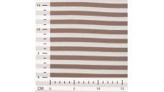 Yd Stripe - Taupe/White 1 cm