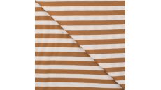 Yd Stripe - Caramel/White 1 cm