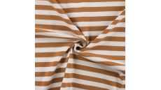 Yd Stripe - Caramel/White 1 cm