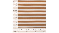 Yd Stripe - Caramel/White 1 cm