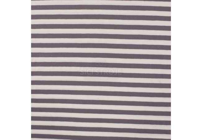 Yd Stripe - Grey/White 1 cm