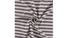 Yd Stripe - Grey/White 1 cm