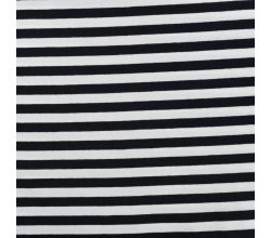Yd Stripe - Black/White 1 cm