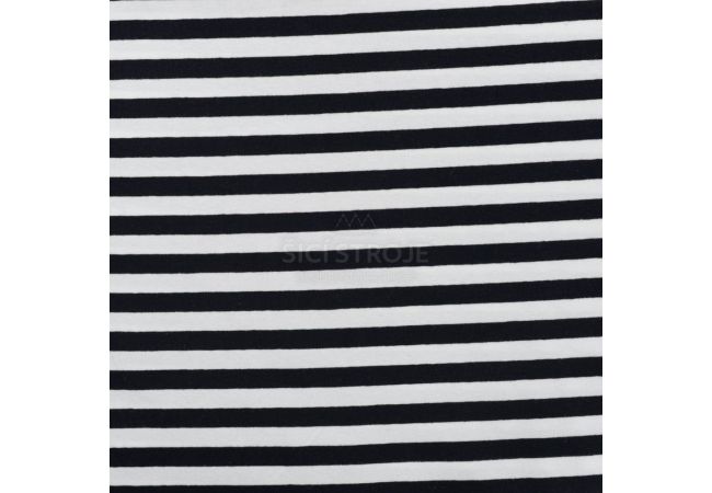 Yd Stripe - Black/White 1 cm