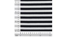 Yd Stripe - Black/White 1 cm