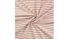 Yd Stripe - Dusty Salmon/White 1 cm