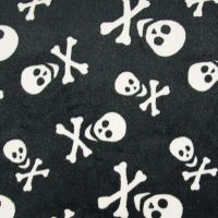 Fleece Jacquard Print - Skull