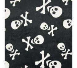 Fleece Jacquard Print - Skull