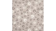 Fleece Jacquard Print - Leopard, Sand