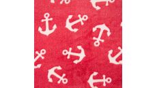 Jacquard Fleece - Anchor, Red