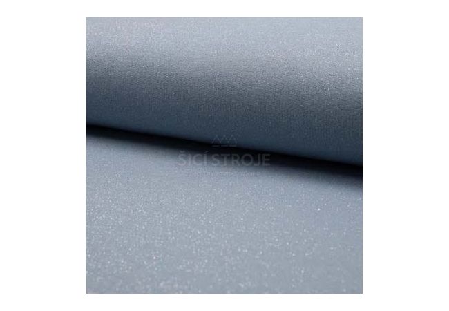 French Terry Glitter - Blue