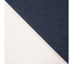 French Terry Glitter - Navy