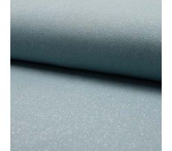 French Terry Glitter - Dusty Mint