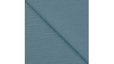 Mušelín / dvojitá gázovina - dusty blue