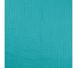 Mušelín / dvojitá gázovina - turquoise