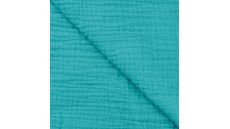 Mušelín / dvojitá gázovina - turquoise