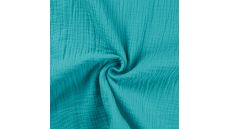 Mušelín / dvojitá gázovina - turquoise