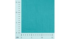 Mušelín / dvojitá gázovina - turquoise