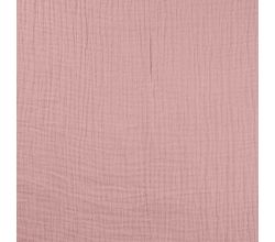 Mušelín / dvojitá gázovina - dusty rose