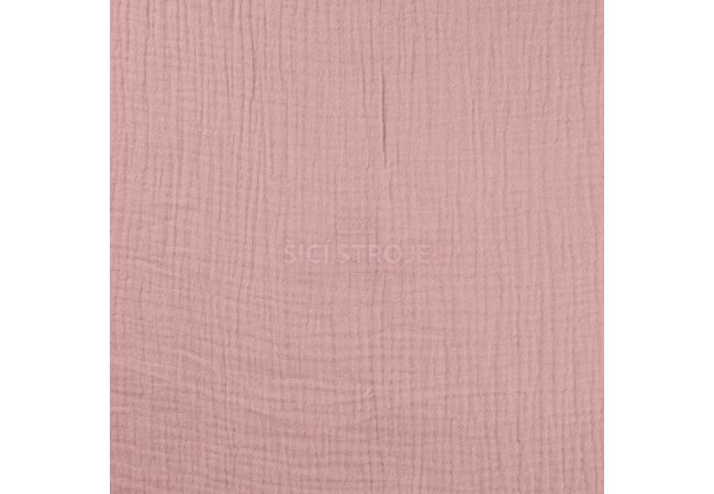 Mušelín / dvojitá gázovina - dusty rose