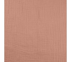Mušelín / dvojitá gázovina - dusty rose