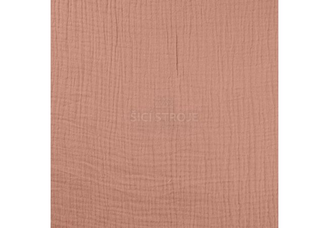Mušelín / dvojitá gázovina - dusty rose