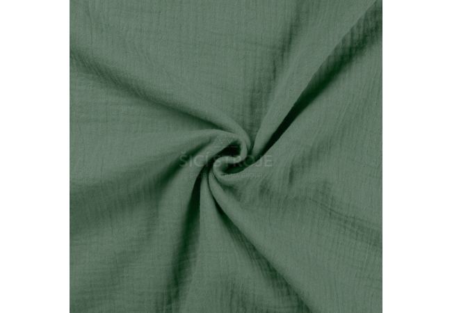 Mušelín / dvojitá gázovina - olivová