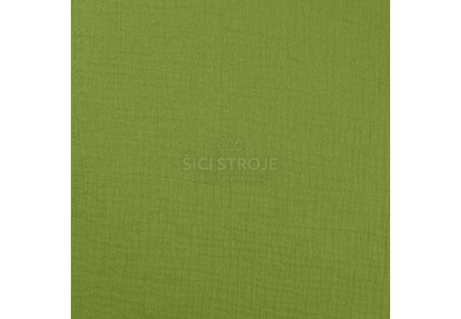 Mušelín / dvojitá gázovina - olive