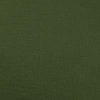 Mušelín / dvojitá gázovina - dark khaki
