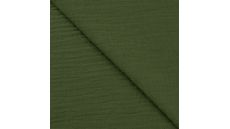Mušelín / dvojitá gázovina - dark khaki