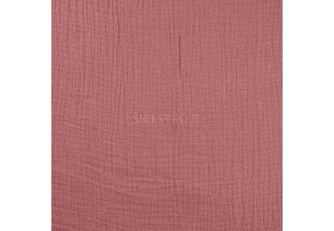Mušelín / dvojitá gázovina - old pink