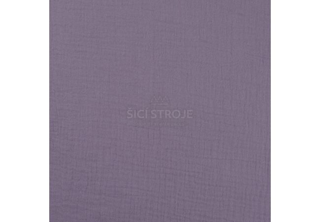 Mušelín / dvojitá gázovina - dusty lilac