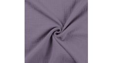 Mušelín / dvojitá gázovina - dusty lilac