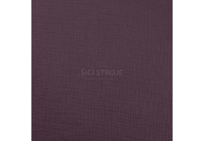 Mušelín / dvojitá gázovina - mauve