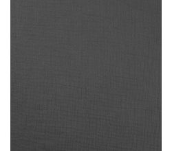 Mušelín / dvojitá gázovina - dark grey