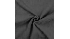 Mušelín / dvojitá gázovina - dark grey