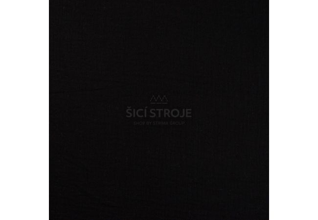 Mušelín / dvojitá gázovina - black