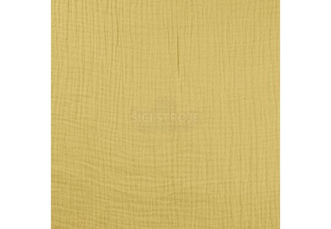 Mušelín / dvojitá gázovina - soft yellow