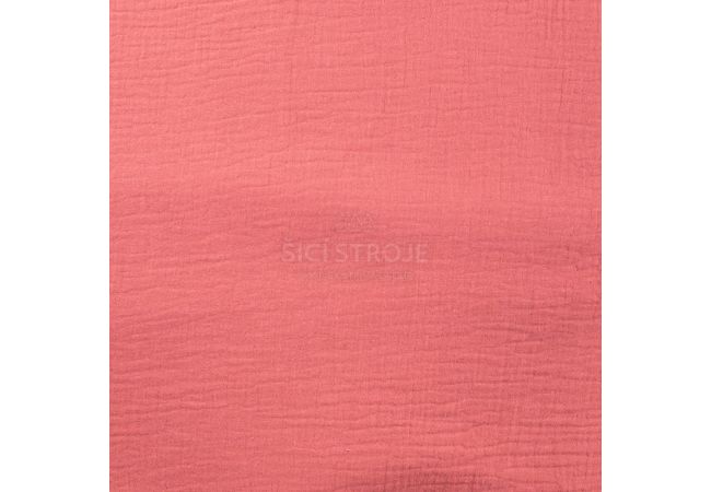 Mušelín / dvojitá gázovina - pink neon