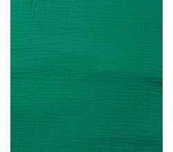 Mušelín / dvojitá gázovina - emerald