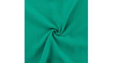 Mušelín / dvojitá gázovina - emerald