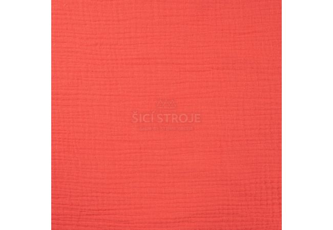 Mušelín / dvojitá gázovina - coral