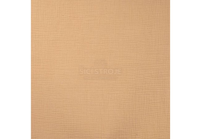 Mušelín / dvojitá gázovina - neutral beige