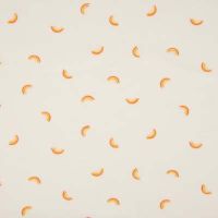 Nicky Velour Print - Rainbows, Ecru